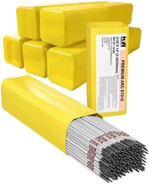 E7018 3/32" 1/8" 5/32" Premium Arc Welding Rods Carbon Steel Electrode 60 lb (10 lb x 6-pks) (3/32" 60 lbs) E7018 3/32" 1/8" 5/32" Premium Arc Welding Rods Carbon Steel Electrode 60 lb (10 lb x 6-pks) (3/32" 60 lbs)