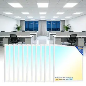 12Pack 2x2 led Flat Panel Light, 6000LM, Drop Ceiling Lights Fixture for Office Kitchen Basement Laundry, 15W/20W/25W/30W/40W Selectable, 5CCT Switchable, 0-10V Dimmable, DLC ETL Listed 12Pack 2x2 led Flat Panel Light, 6000LM, Drop Ceiling Lights Fixture for Office Kitchen Basement Laundry, 15W/20W/25W/30W/40W Selectable, 5CCT Switchable, 0-10V Dimmable, DLC ETL Listed