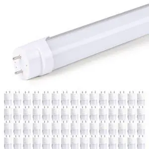 4FT LED T8 Ballast Bypass Type B Light Tube, 18W, Single-Ended & Dual-Ended Connection, 2340LM, G13 Base,T8 T10 T12 Fluorescent Bulbs Replacement, UL & DLC - 4000K (60Pcs) 4FT LED T8 Ballast Bypass Type B Light Tube, 18W, Single-Ended & Dual-Ended Connection, 2340LM, G13 Base,T8 T10 T12 Fluorescent Bulbs Replacement, UL & DLC - 4000K (60Pcs)