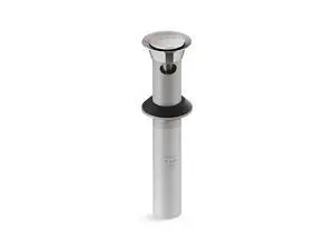K-25322-TT Bathroom sink clicker drain with overflow, Vibrant Titanium K-25322-TT Bathroom sink clicker drain with overflow, Vibrant Titanium