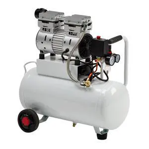 8 Gallon Oil-Free Air Compressor with Automatic Drain Valve | 1 HP Wheeled Tank Portable Garage Air Supply 70 dB Noise Level Pneumatic Tool Tire Inflation Use 8 Gallon Oil-Free Air Compressor with Automatic Drain Valve | 1 HP Wheeled Tank Portable Garage Air Supply 70 dB Noise Level Pneumatic Tool Tire Inflation Use