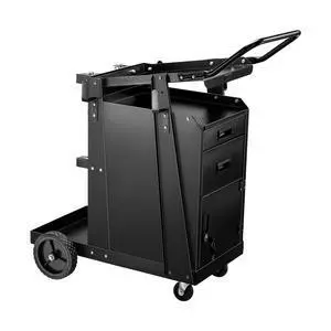 Welding Cart, 2-Tier Heavy Duty Welder Cart with 2 Drawers & Lockable Cabinet, 350LBS Load Capacity, Dual Cylinder Slots & Safety Chains, 360° Swivel Wheels for MIG Welder & Plasma Cutter Welding Cart, 2-Tier Heavy Duty Welder Cart with 2 Drawers & Lockable Cabinet, 350LBS Load Capacity, Dual Cylinder Slots & Safety Chains, 360° Swivel Wheels for MIG Welder & Plasma Cutter