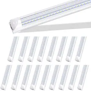 8FT LED Shop Light Fixture,Integrate T8 Linkable Shop Lights,Plug and Play,100W 6000K,Fluorescent Tube Lamp Replacements for Garage Warehouse,Factory, Workshop(18-Pack) 8FT LED Shop Light Fixture,Integrate T8 Linkable Shop Lights,Plug and Play,100W 6000K,Fluorescent Tube Lamp Replacements for Garage Warehouse,Factory, Workshop(18-Pack)