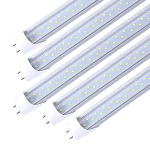 T8 LED Light Tubes 4FT, 28W 5000K Daylight White 4FT Light Bulbs, Dual Row LEDs Replacement LED Bulbs for 4 FT Fluorescent Fixture, Clear Cover, 3360Lm, Dual-end Powered(50 Pack) T8 LED Light Tubes 4FT, 28W 5000K Daylight White 4FT Light Bulbs, Dual Row LEDs Replacement LED Bulbs for 4 FT Fluorescent Fixture, Clear Cover, 3360Lm, Dual-end Powered(50 Pack)
