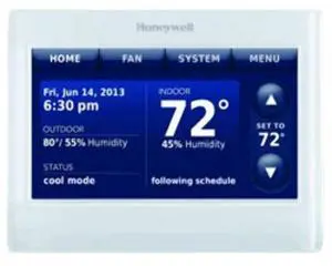THX9421R5021WW 2 Wire IAQ High Definition Touch Screen Thermostat with Red LINK Technology, White THX9421R5021WW 2 Wire IAQ High Definition Touch Screen Thermostat with Red LINK Technology, White