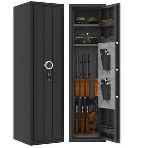 8-12 Gun Safe for Rifles and Pistols,No Assembly Required Gun Cabinet, Digital Keypad Large Gun Safe, Rifles Safe for Home with Removable Shelves (Single Door) 8-12 Gun Safe for Rifles and Pistols,No Assembly Required Gun Cabinet, Digital Keypad Large Gun Safe, Rifles Safe for Home with Removable Shelves (Single Door)