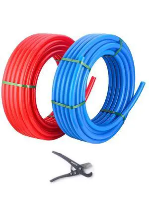 Pex A Tubing, 3/4 inch 2 x100 ft (200 ft) Length for Potable Water-for Hot/Cold Water-Plumbing Applications With Pipe Cutter,(YRB100) Pex A Tubing, 3/4 inch 2 x100 ft (200 ft) Length for Potable Water-for Hot/Cold Water-Plumbing Applications With Pipe Cutter,(YRB100)