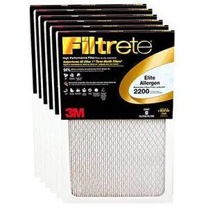 14x20x1 AC Furnace Air Filter, MERV 13, MPR 2200, Elite Allergen, Bacteria & Virus Filter, 3-Month Pleated 1-Inch Electrostatic Air Cleaning Filter, 6-Pack (Actual Size 13.81x19.81x0.78 in) 14x20x1 AC Furnace Air Filter, MERV 13, MPR 2200, Elite Allergen, Bacteria & Virus Filter, 3-Month Pleated 1-Inch Electrostatic Air Cleaning Filter, 6-Pack (Actual Size 13.81x19.81x0.78 in)