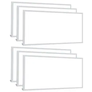 2x4 LED Flat Panel Lights,30/40/50W Selectable,0-10V Dimmable,5500lm 5000K Daylight,LED Drop Ceiling Light for Office,Classroom,Garage,Replaces 3-Lamp F32T8 Fluorescent Fixture,6 Pack 2x4 LED Flat Panel Lights,30/40/50W Selectable,0-10V Dimmable,5500lm 5000K Daylight,LED Drop Ceiling Light for Office,Classroom,Garage,Replaces 3-Lamp F32T8 Fluorescent Fixture,6 Pack