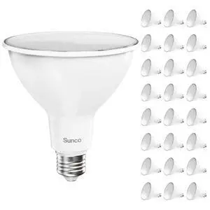 Sunco 24 Pack PAR38 LED Outdoor Flood Light Bulb, Ultra Bright, 2800 LM, 20W (250W Equivalent), 5000K Daylight, Dimmable, E26 Medium Base, for Security Garage Yard Driveway, UL Sunco 24 Pack PAR38 LED Outdoor Flood Light Bulb, Ultra Bright, 2800 LM, 20W (250W Equivalent), 5000K Daylight, Dimmable, E26 Medium Base, for Security Garage Yard Driveway, UL