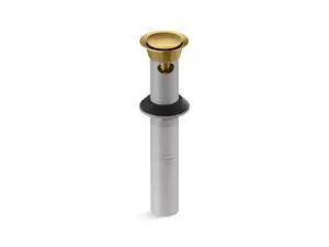 K-25322-2MB Bathroom Sink Clicker Drain with Tailpiece & Overflow, Premium Durable Metal, Corrosion Resistant, Vibrant Brushed Moderne Brass K-25322-2MB Bathroom Sink Clicker Drain with Tailpiece & Overflow, Premium Durable Metal, Corrosion Resistant, Vibrant Brushed Moderne Brass