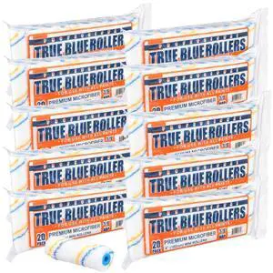 True Blue 4" Professional Paint Roller Covers, 4 Inch, Best for All Types of Painting Surfaces, Refill Bulk Pack (200, 3/8" Nap) True Blue 4" Professional Paint Roller Covers, 4 Inch, Best for All Types of Painting Surfaces, Refill Bulk Pack (200, 3/8" Nap)