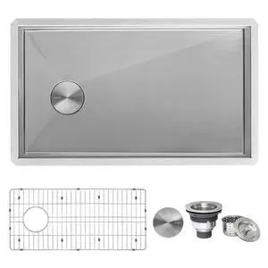 27-inch Slope Bottom Offset Drain Undermount Kitchen Sink Single Bowl - RVH7470 27-inch Slope Bottom Offset Drain Undermount Kitchen Sink Single Bowl - RVH7470
