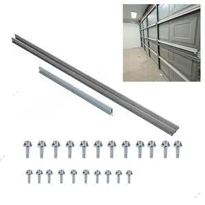16 ft Heavy-Duty Steel Garage Door Reinforcement Bracket - Made in the USA - Prevents Bending, Sagging & Cracking 16 ft Heavy-Duty Steel Garage Door Reinforcement Bracket - Made in the USA - Prevents Bending, Sagging & Cracking