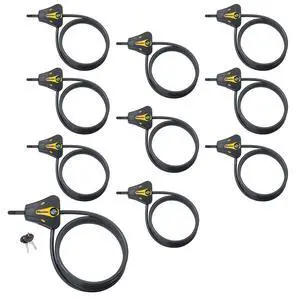 Keyed Alike Trail Camera Python Adjustable Cable Locks w/20 Keys, Model# 8419KA-10 Keyed Alike Trail Camera Python Adjustable Cable Locks w/20 Keys, Model# 8419KA-10