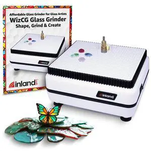 WizCG Glass Grinder Precision Glass Grinder Machine for Shaping, Drilling for Stained Glass Tools, Craft Supplies for Adults, Includes Diamond Grinding Bit, 115V Only, White & Red WizCG Glass Grinder Precision Glass Grinder Machine for Shaping, Drilling for Stained Glass Tools, Craft Supplies for Adults, Includes Diamond Grinding Bit, 115V Only, White & Red