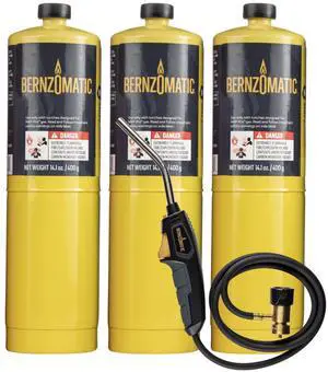 BZ8250HT Reach Hose Torch, Trigger-Start Hose Torch with Included Holster For Fuel Canister, Red (8250 Torch + 3 MAP Pro Bottles) BZ8250HT Reach Hose Torch, Trigger-Start Hose Torch with Included Holster For Fuel Canister, Red (8250 Torch + 3 MAP Pro Bottles)