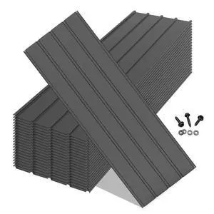 20PCS Metal Roofing Panels, Corrugated Galvanized Roof Panels, Waterproof Metal Siding Panel with 120 Pcs Steel Screws for Pergola, Gazebo, Shed, Garages, Stables and Mobile Homes -Grey 20PCS Metal Roofing Panels, Corrugated Galvanized Roof Panels, Waterproof Metal Siding Panel with 120 Pcs Steel Screws for Pergola, Gazebo, Shed, Garages, Stables and Mobile Homes -Grey