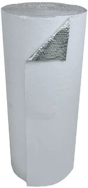 48" x 100' White Double Bubble Reflective Foil Insulation Thermal Barrier R8 48" x 100' White Double Bubble Reflective Foil Insulation Thermal Barrier R8