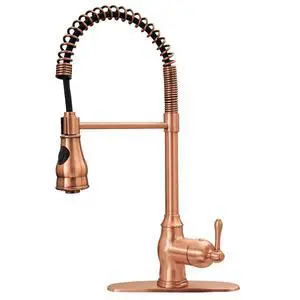 One-Handle Pre-Rinse Pull-Down Spring Copper Kitchen Faucet - Including One-Handle Pre-Rinse Pull-Down Spring Copper Kitchen Faucet - Including
