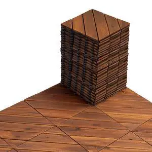 27PCS Interlocking Deck Tiles 12" x 12" - Diagonal Pattern, Waterproof Acacia Wood Decking for All Weather Use - Patio, Balcony, Porch, Indoor & Outdoor Wood Flooring 27PCS Interlocking Deck Tiles 12" x 12" - Diagonal Pattern, Waterproof Acacia Wood Decking for All Weather Use - Patio, Balcony, Porch, Indoor & Outdoor Wood Flooring