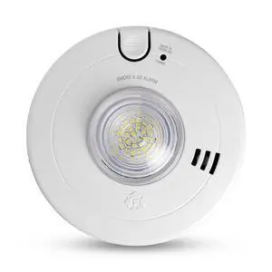 BRK Hardwire Combination Smoke & Carbon Monoxide Alarm with LED Strobe & 10-Year Battery Backup, 1-Pack BRK Hardwire Combination Smoke & Carbon Monoxide Alarm with LED Strobe & 10-Year Battery Backup, 1-Pack