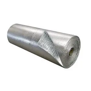 Single Bubble Insulation Roll 48" x 125' (500 sq. ft.), 3.175mm Thick, Single Bubble Reflective Foil Insulation Roll Reflects 96% Radiant Heat, Radiant Barrier, Made in Canada, Foil Color Single Bubble Insulation Roll 48" x 125' (500 sq. ft.), 3.175mm Thick, Single Bubble Reflective Foil Insulation Roll Reflects 96% Radiant Heat, Radiant Barrier, Made in Canada, Foil Color