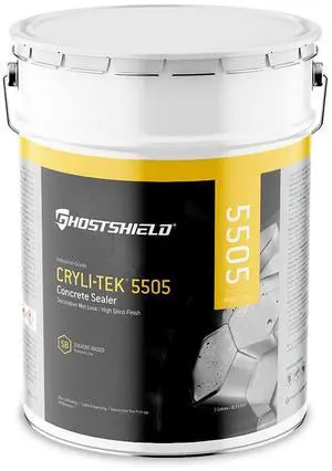 Cryli-Tek 5505-5 Gallons Solvent Based Acrylic High Gloss Wet Look Water Repellent, Concrete Sealer and Paver Sealer Cryli-Tek 5505-5 Gallons Solvent Based Acrylic High Gloss Wet Look Water Repellent, Concrete Sealer and Paver Sealer