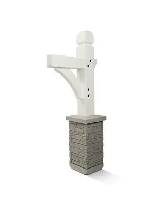 Premium Mailbox Post Set (Cross-Arm, Classic White) Premium Mailbox Post Set (Cross-Arm, Classic White)