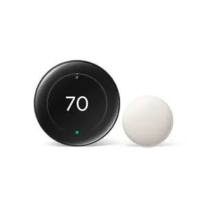 Nest Learning Thermostat (4th gen) + Nest Temperature Sensor (2nd gen) - Obsidian Nest Learning Thermostat (4th gen) + Nest Temperature Sensor (2nd gen) - Obsidian