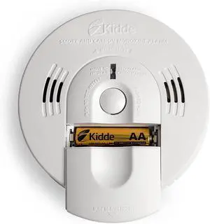 Smoke & Carbon Monoxide Detector, Hardwired, Interconnect Combination Smoke & CO Alarm with Battery Backup, Voice Alert, Pack of 2 Smoke & Carbon Monoxide Detector, Hardwired, Interconnect Combination Smoke & CO Alarm with Battery Backup, Voice Alert, Pack of 2