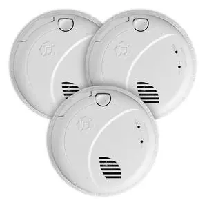 Combination Smoke & Carbon Monoxide Alarm, Interconnect Hardwire Detector with Battery Backup and Voice & Location Alerts, SMCO100V-AC, 3-Pack Combination Smoke & Carbon Monoxide Alarm, Interconnect Hardwire Detector with Battery Backup and Voice & Location Alerts, SMCO100V-AC, 3-Pack
