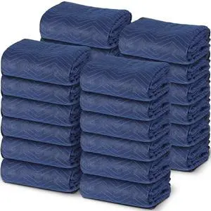24 Moving Packing Blankets 80 x 72 Inches (35 lb/dz) Heavy Duty Moving Pads for Protecting Furniture Professional Quilted Shipping Furniture Pads (Dark Blue 24PCS) 24 Moving Packing Blankets 80 x 72 Inches (35 lb/dz) Heavy Duty Moving Pads for Protecting Furniture Professional Quilted Shipping Furniture Pads (Dark Blue 24PCS)