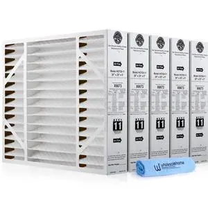 Lennox X6673 20x25x5 Air Filter MERV 11 HVAC AC Furnace Filters, Lennox Filter for Home with Cleaning Cloth, 5-Pack (Actual Size: 19.75 x 24.75 x 4.38 Inches) Lennox X6673 20x25x5 Air Filter MERV 11 HVAC AC Furnace Filters, Lennox Filter for Home with Cleaning Cloth, 5-Pack (Actual Size: 19.75 x 24.75 x 4.38 Inches)