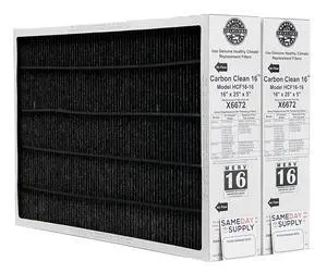 Healthy Climate X6672 16x25x5 Healthy Climate Carbon-Clean MERV 16 Filter Bundle with Same Day Supply Filter Change Reminder Magnet (2-Pack) 2 Count (Pack of 1) Healthy Climate X6672 16x25x5 Healthy Climate Carbon-Clean MERV 16 Filter Bundle with Same Day Supply Filter Change Reminder Magnet (2-Pack) 2 Count (Pack of 1)