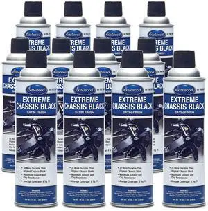 Extreme Chassis Black Satin Aerosol Spray Paint | Car and Truck Chassis Frame Paint | Black 14oz Aerosol | 12 Pack Extreme Chassis Black Satin Aerosol Spray Paint | Car and Truck Chassis Frame Paint | Black 14oz Aerosol | 12 Pack