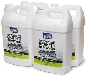 41201-4PK Spray Paint and Graffiti Remover Removes Spray Paint, Acrylic, and Enamel Safe for Wood, Metal, Concrete, Plastic Water-Based Formula 1 Gallon (Pack of 4) 41201-4PK Spray Paint and Graffiti Remover Removes Spray Paint, Acrylic, and Enamel Safe for Wood, Metal, Concrete, Plastic Water-Based Formula 1 Gallon (Pack of 4)