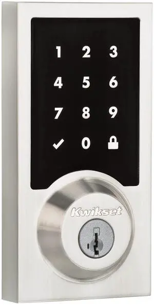 SmartCode 916 Z-Wave Smart Lock, Keyless Entry Ring Compatible Door Lock, Touchscreen Electronic Deadbolt, SmartKey Re-Key Security, Smart Hub Required, Contemporary Satin Nickel SmartCode 916 Z-Wave Smart Lock, Keyless Entry Ring Compatible Door Lock, Touchscreen Electronic Deadbolt, SmartKey Re-Key Security, Smart Hub Required, Contemporary Satin Nickel