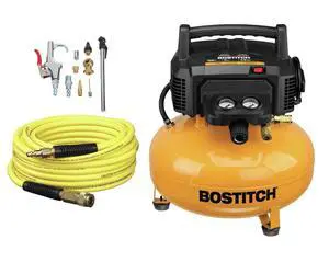 6 Gallon Pancake Air Compressor & 13 Piece Accessory Kit | BXCM02012-WPK 6 Gallon Pancake Air Compressor & 13 Piece Accessory Kit | BXCM02012-WPK