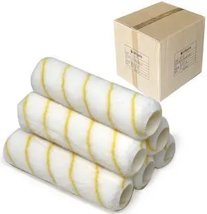 Paint Roller Covers, 144 Case Pack 9 Inch Shedless Lint Free Painter Roller Covers 1/2 in Roller Naps for Paint Roller Kit for House Painting and Professional Projects Paint Roller Covers, 144 Case Pack 9 Inch Shedless Lint Free Painter Roller Covers 1/2 in Roller Naps for Paint Roller Kit for House Painting and Professional Projects
