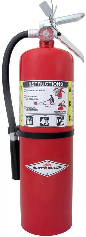 B456 10 lbs ABC Dry Chemical Fire Extinguisher with Wall Bracket B456 10 lbs ABC Dry Chemical Fire Extinguisher with Wall Bracket