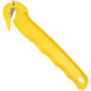 Disposable Film Cutter, Sharp & Durable Steel Blade, Safe and Efficient Cutting Design for Shrink Wrap, Stretch Wrap, Tape, and Plastic Straps, Yellow (100) Disposable Film Cutter, Sharp & Durable Steel Blade, Safe and Efficient Cutting Design for Shrink Wrap, Stretch Wrap, Tape, and Plastic Straps, Yellow (100)