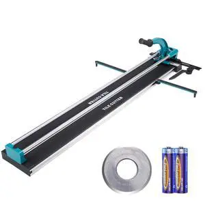 Manual Tile Cutter, 48 inch Professional Porcelain Ceramic Tile Cutter, Double Rails with Tungsten Carbide Cutting Wheel, Anti-Skid Feet & Infrared Positioning for Home Industrial Manual Tile Cutter, 48 inch Professional Porcelain Ceramic Tile Cutter, Double Rails with Tungsten Carbide Cutting Wheel, Anti-Skid Feet & Infrared Positioning for Home Industrial
