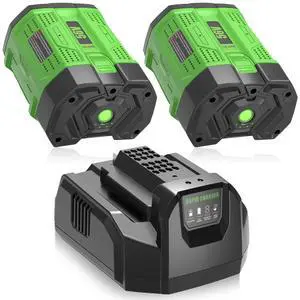 2Packs 10000mAh Battery Replacement for EGO 56V Battery and Charger Compatible with EGO 56 Volts Bettery BA1400 BA4200 BA2800 BA2800T BA1400T BA2240 Cordless Power Tools 2Packs 10000mAh Battery Replacement for EGO 56V Battery and Charger Compatible with EGO 56 Volts Bettery BA1400 BA4200 BA2800 BA2800T BA1400T BA2240 Cordless Power Tools