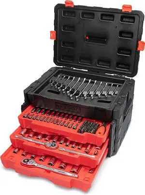 229 Piece 1/4", 3/8" & 1/2" Drive Mechanics Hand Tool Set with 3 Drawer Storage Case - CTK229C 229 Piece 1/4", 3/8" & 1/2" Drive Mechanics Hand Tool Set with 3 Drawer Storage Case - CTK229C