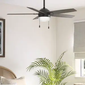 52" Anisten Indoor Ceiling Fan, LED Light, Pull Chain, Noble Bronze | WhisperWind whisper-quiet motor, DuraLight lens, and 3" downrod support bedrooms, offices, and great rooms year-round 52" Anisten Indoor Ceiling Fan, LED Light, Pull Chain, Noble Bronze | WhisperWind whisper-quiet motor, DuraLight lens, and 3" downrod support bedrooms, offices, and great rooms year-round