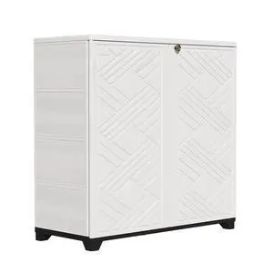 Indoor/Outdoor Storage Cabinet Waterproof, 34"x15"x34" Plastic Outdoor Storage Box for Garden Balcony Bathroom, All Weather Outdoor Storage Clearance, DIY Usage, with No Shelf (White) Indoor/Outdoor Storage Cabinet Waterproof, 34"x15"x34" Plastic Outdoor Storage Box for Garden Balcony Bathroom, All Weather Outdoor Storage Clearance, DIY Usage, with No Shelf (White)