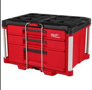 Packout 3 Drawer Multi-Deep Tool Organizer Box - 48-22-8447 Packout 3 Drawer Multi-Deep Tool Organizer Box - 48-22-8447