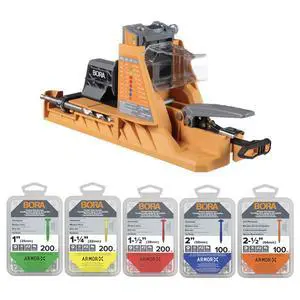 Automatic Pocket Hole Jig with 800 pc Fine Thread Screws, Auto Adjusting Drill Guide, Pocket Hole Jig Kit for Woodworking - For Materials 1/2 inch to 1 1/2 inch Thick, Power Tool Accessory Jigs Automatic Pocket Hole Jig with 800 pc Fine Thread Screws, Auto Adjusting Drill Guide, Pocket Hole Jig Kit for Woodworking - For Materials 1/2 inch to 1 1/2 inch Thick, Power Tool Accessory Jigs