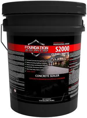 Armor S2000 Sodium Silicate Concrete Sealer and Surface Hardener (S2000-5 Gallon Pail) Armor S2000 Sodium Silicate Concrete Sealer and Surface Hardener (S2000-5 Gallon Pail)